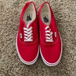 Men’s Red Authentic Vans